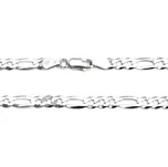 Stříbrný řetízek figaro Cedrik - 50 cm - 12,8 g