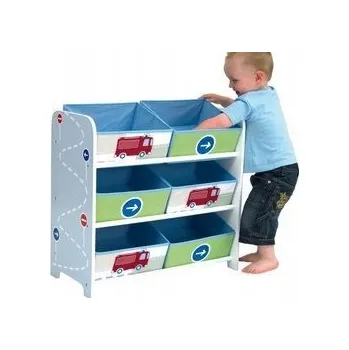 Úložný box Úložný box na hračky HelloHome, 6 přihrádek, vícebarevný, 63,5 x 60 x 30 cm, 90 l