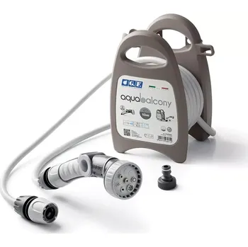 Držák na zahradní hadici Sada AQUA BALCONY 10m - šedá (GF Garden zavlažovací sada AQUA BALCONY 10m, GREY)