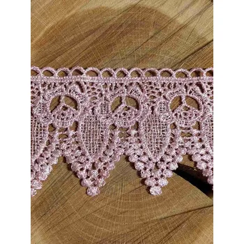 Krajka Vzdušná krajka šíře 75 mm barva pudrová