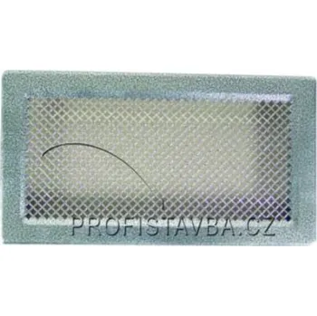 Větrací mřížka Karl KLASIK ventilační mřížka s uzavíratelnou žaluzií, 192 x 123mm - stříbrná patina