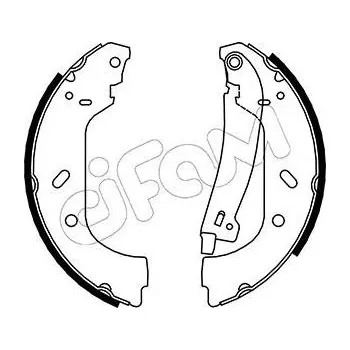 Auto-moto Sada brzdových čelistí CIFAM 153-074Y