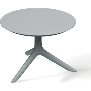 Konferenční stolek Prosperplast Nízký kulatý stůl RIMO 593x570x405 - barva: šedá