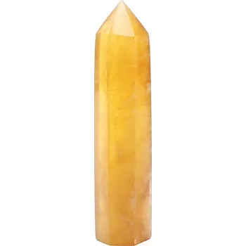 Drahý kámen Magieprirody.cz Obelisk Fluorit žlutý špice 96 g - 9,9 cm #C456