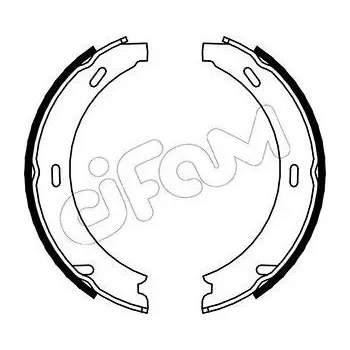 Lanko parkovací brzdy Sada brzdových čelistí, parkovací brzda CIFAM 153-233