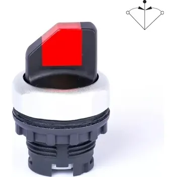 tlačítko Noark 105525 Ex9P1 SS3 r Hlavice přepínače třípolohová, bez aretace, červená (Noark 105525 Ex9P1 SS3 r)