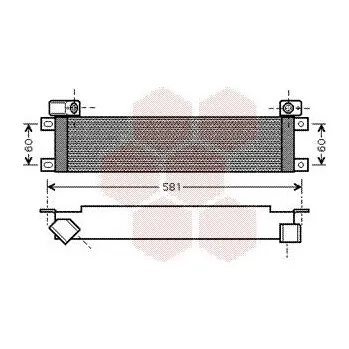 Chladič motoru Olejový chladič, motorový olej VAN WEZEL 43003289