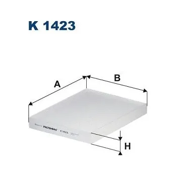 Filtr do auta Filtr, vzduch v interiéru FILTRON K 1423