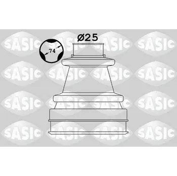 Manžeta ke kolu Sada měchů, hnací hřídel SASIC 1906121