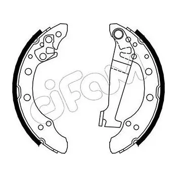 Brzdová čelist Sada brzdových čelistí CIFAM 153-462