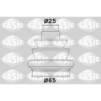Manžeta ke kolu Sada měchů, hnací hřídel SASIC 1906035