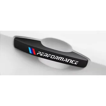 Tuning BMW M PERFORMANCE samolepka na kliku dveří 4 kusy - bílá