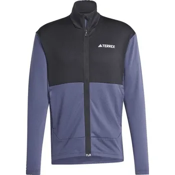 Pánská bunda adidas TERREX MULTI LIGHT FLEECE XL Tmavě modrá, Černá, Bílá
