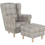 Křeslo s taburetem ASTRID Tempo Kondela