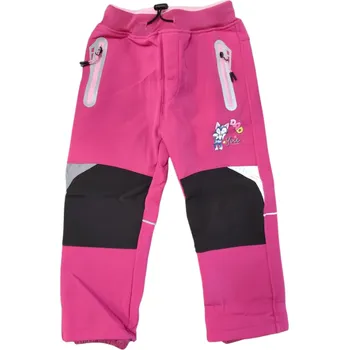 Chlapecké oblečení Dětské softshellové kalhoty Kugo HK5607 růžové Velikost oblečení: 80