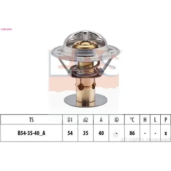 Chladič motoru Termostat, chladivo EPS 1.880.498S