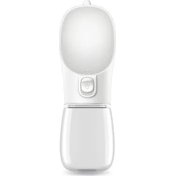 Miska pro psa Láhev na vodu pro psy | cestovní miska | 258ml voda | 200g krmení - 350 ml bílá