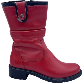 Dámská zimní obuv Dámské zimní kožené boty Barton 8824 červené Velikost: 36 (EU)