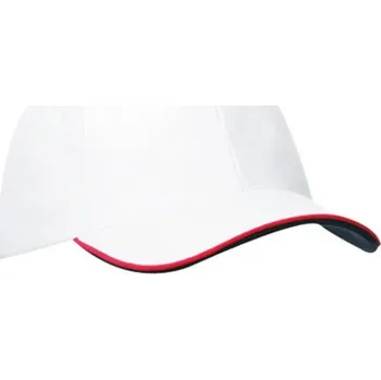 Kšiltovka Myrtle beach Unisex kšiltovka MB6197 White-Red one size