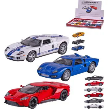 autodráha Kinsmart Auto model Ford GT kov PB 13cm 3 druhy 4 barvy