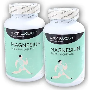 2x Magnesium premium chelate 120 kapslí