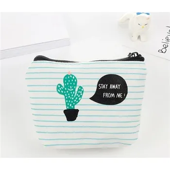 Dámská malá plátěná peněženka na zip | Mini peněženka, Dětská taštička - 6