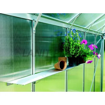 Skleník Polička, regál LanitPlast Hliníková polička pro Target, Venus, Uranus 122x15 cm, 20005