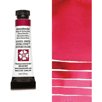 Vodová barva Akvarelová barva Daniel Smith Extra Fine, 5ml - růžová Barva: 91 - Quinacridone Red