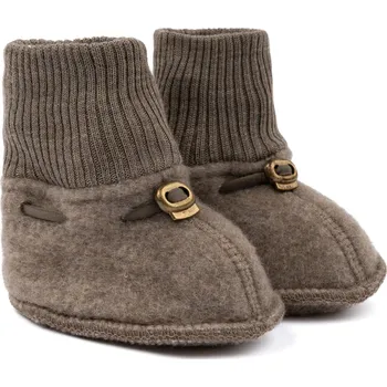 Dětská móda Dětské merino capáčky hnědé Melange Denver Mikk-Line Velikost: 62/68