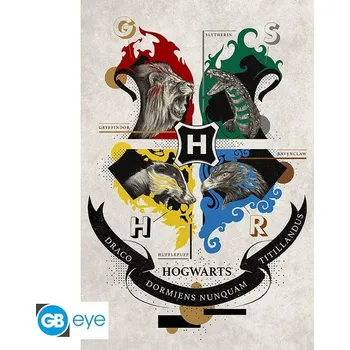 Plakát Harry Potter Plakát Maxi: Animal Crest 91,5 x 61 cm
