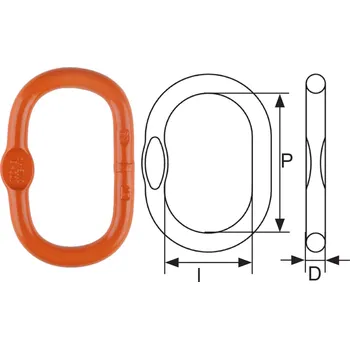 Upínací popruh Cartec Závěsné oko Typ oka: CM08ML-D22