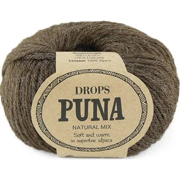 Příze Příze DROPS Puna natural mix 03 - hnědá