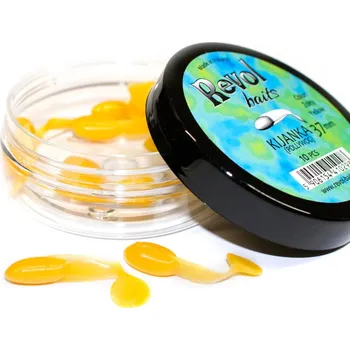 Umělá nástraha Revol Baits nástraha Pollywog 37mm příchuť krevetka, barva žlutá 10ks