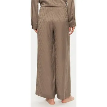 Dámské pyžamo Calvin Klein Pyžamové kalhoty 000QS7304E Hnědá Relaxed Fit S