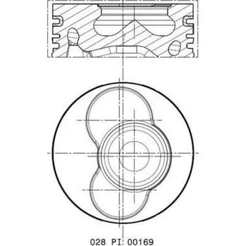 Motor automobilu Píst MAHLE 028 PI 00169 000