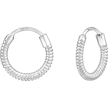 Náušnice For Silver Stříbrné náušnice propletené Kroužky - Stříbro 925