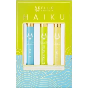 Nestandardní parfém Ellis Brooklyn Haiku Fragrance Rollerball Trio set přírodních parfémů 3 ks