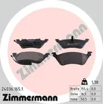 Sada brzdových destiček, kotoučová brzda ZIMMERMANN 24036.165.1