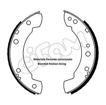 Auto-moto Sada brzdových čelistí CIFAM 153-102