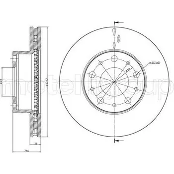 Brzdový kotouč Brzdový kotouč CIFAM 800-884C