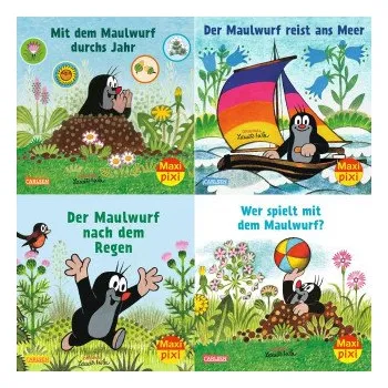 První čtění Maxi-Pixi-4er-Set 99: Neues vom Maulwurf (4x1 Exemplar) – Zdeněk Miler (DE)