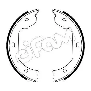 Lanko parkovací brzdy Sada brzdových čelistí, parkovací brzda CIFAM 153-019