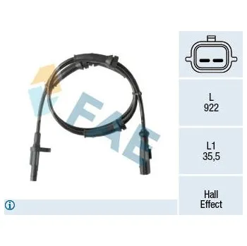 ABS Snímač, počet otáček kol FAE 78513