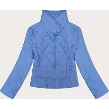 Světle modrá dámská prošívaná bunda se stojáčkem (20067) odstíny modré uni velikost