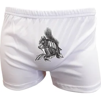 Trenýrky Trenýrky s potiskem Trenky s veverkou pánské