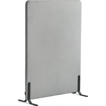 Paraván Paraván ZONE, 1360x1000x46 mm, potah Etna, černé nohy, světle šedá