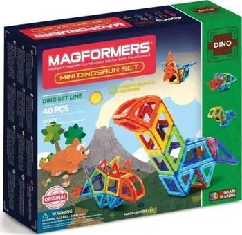 Stavebnice Magformers Magformers Mini Dinosaur Set 40 dílků