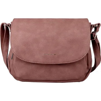 Kabelka Malá/střední růžovo-hnědá crossbody kabelka David Jones 7010