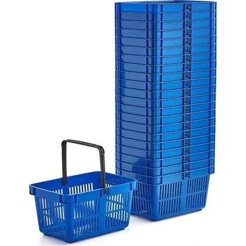 Nákupní košík Nákupní košík, 27 l, modrý, bal. 22 ks