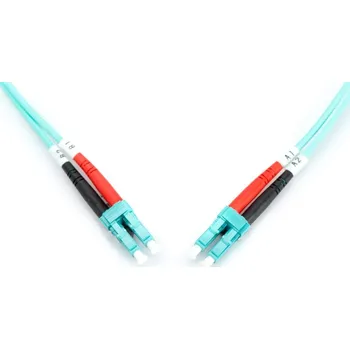 Síťový kabel DIGITUS Fiber Optic Patch Cord, LC to LC, Multimode, OM3, 50/125 µ, Duplex Length 2m DK-2533-02/3